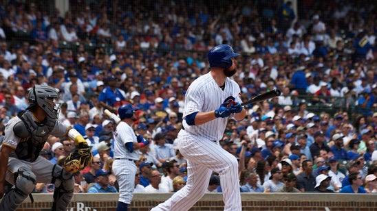 Lester homers, drives in 3, pitches Cubs past Pirates 10-4