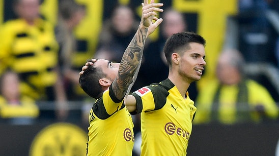 Dortmund win as Alcacer gets hat trick with game’s last kick