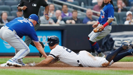 Yankees star Stanton back on injured list with knee strain