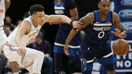 Gibson scores 25 as Wolves, without Towns, top Knicks 103-92