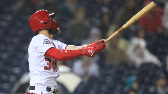 Harper drives in 100th run, Nationals beat Marlins 7-3