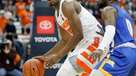 Battle, No. 16 Syracuse knock off Morehead State 84-70