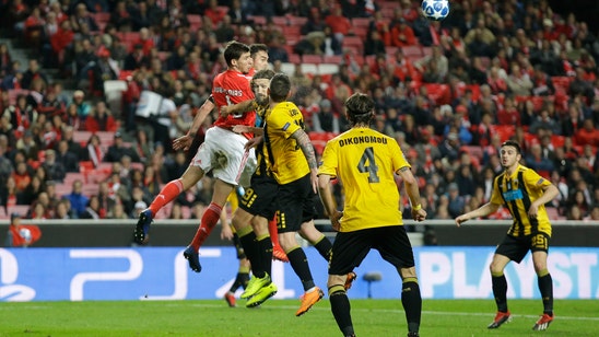 Benfica ends Champions League campaign with 1-0 win over AEK