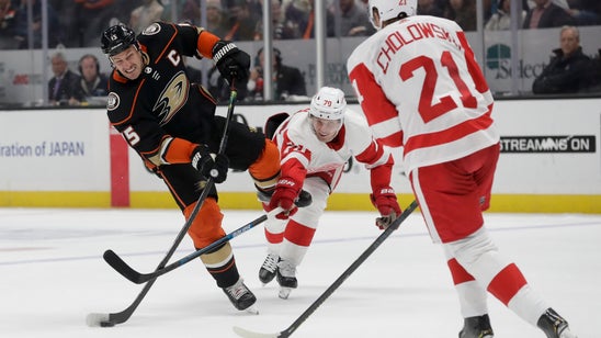 Cholowski scores in OT, Red Wings rally past Ducks 4-3