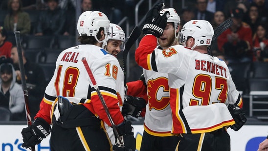 Ryan scores twice, Flames chase Quick in 7-2 rout of Kings