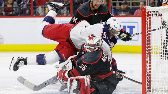 McKegg leads Hurricanes past Blue Jackets 4-2