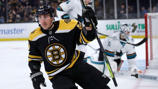 Marchand has goal, 2 assists as Bruins beat Sharks 4-1