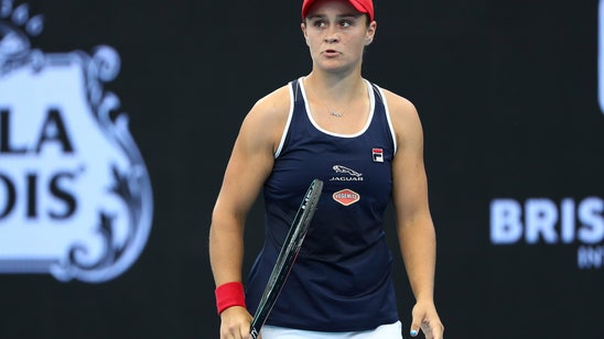 Ash Barty party doesn't last long at Brisbane International