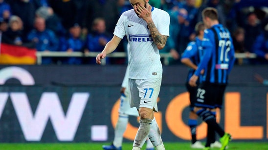Inter stunned 4-1 at Atalanta to end 6-match winning streak
