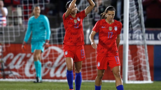 Pugh scores 2 and US women beat Australia 5-3 in exhibition