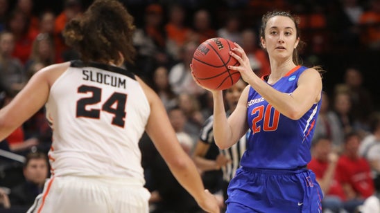 Oregon State survives in OT over Boise State 80-75.