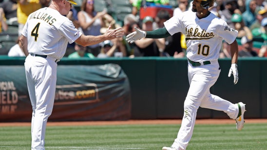 Semien homers, A's beat Rangers 6-5 on walk-off walk