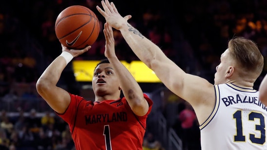 No. 6 Michigan starts fast, beats No. 24 Maryland 65-52