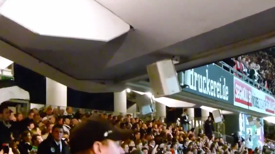Eintracht Frankfurt fans were so crazy that they made the stadium shake