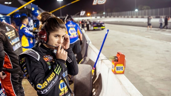 Hailie Deegan riding fast lane on rise in auto racing