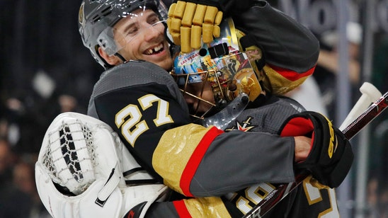Fleury gets 15th playoff shutout, Vegas beats Sharks 5-0