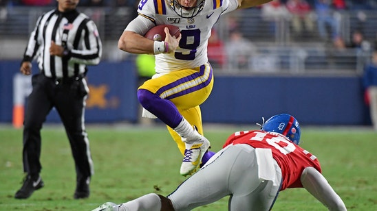 Burrow throws 5 TDs, No. 1 LSU beats Mississippi 58-37