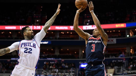 Beal scores 14 straight points, Wizards beat 76ers 123-106