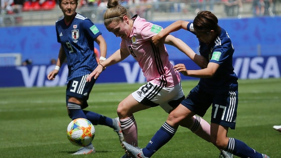 Japan holds off Scotland 2-1 at Women's World Cup