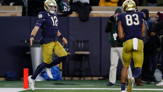 Book's late TD run helps No 16 Notre Dame beat Virginia Tech