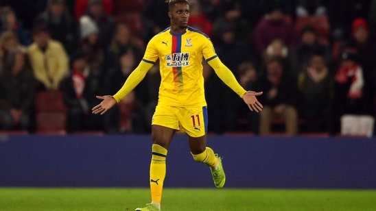 Zaha scores, sent off in Palace's 1-1 draw at Southampton