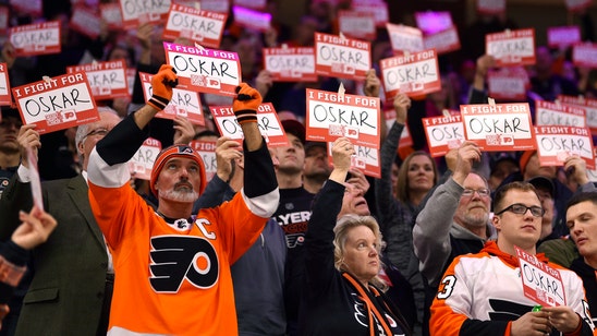 Flyers dedicate 4-1 victory to cancer-stricken teammate