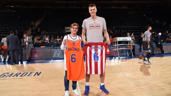 Antoine Griezmann went to a Knicks game and discovered just how short he is
