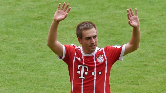 Watch Philipp Lahm and Xabi Alonso walk off the field for the last time and into retirement