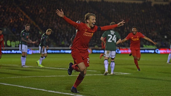 Liverpool edges fourth-tier Plymouth in FA Cup replay on rare Lucas goal