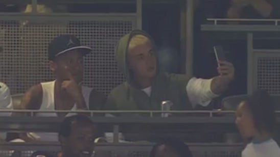 Best friends Neymar and Justin Bieber snap selfies at Brazil match