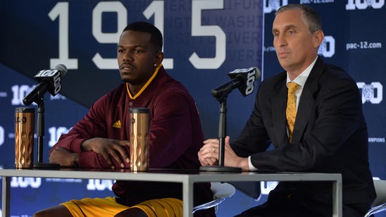 Pac-12 Basketball Media Day: ASU's Bobby Hurley and Gerry Blakes