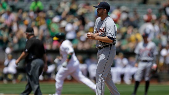 Boyd, bullpen get beat up; Tigers fall to A's 12-3