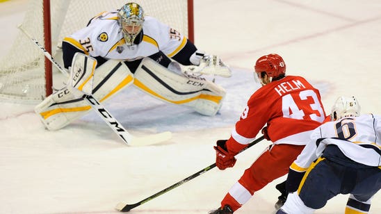 Red Wings overcome Weber's hat trick, beat Preds in OT