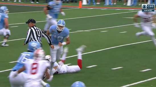 The referee and not Stanford made North Carolina fumble
