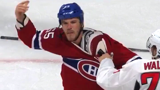 Watch Andrew Shaw pump up Montreal crowd during middle of a fight