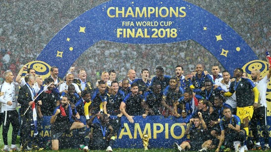 France celebrate winning second World Cup in country's history