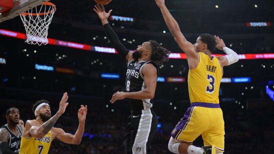 PHOTOS: Mills, Spurs keep LeBron James and the Lakers winless with overtime victory