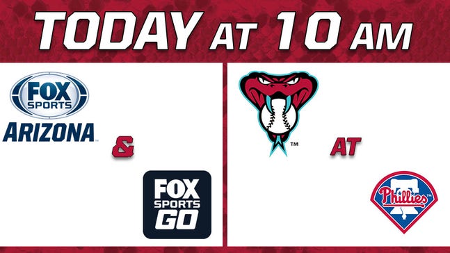 D-backs at Phillies, streaming on FOX Sports Go