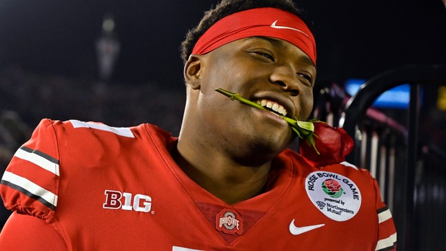 Ohio State's Haskins savors Rose Bowl win, is mum on future