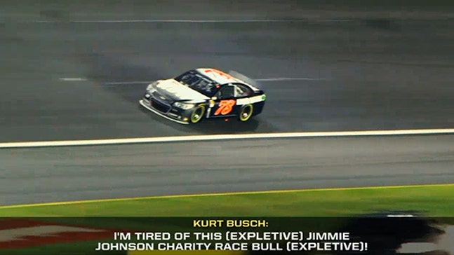 Best In-Car Audio: Busch Tired Of 5-Time "Charity Race Bull (Expletive)"