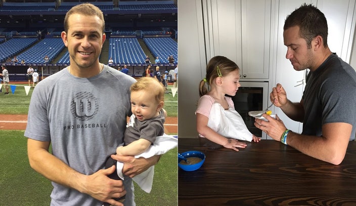 Evan Longoria describes ups, down of being a baseball dad