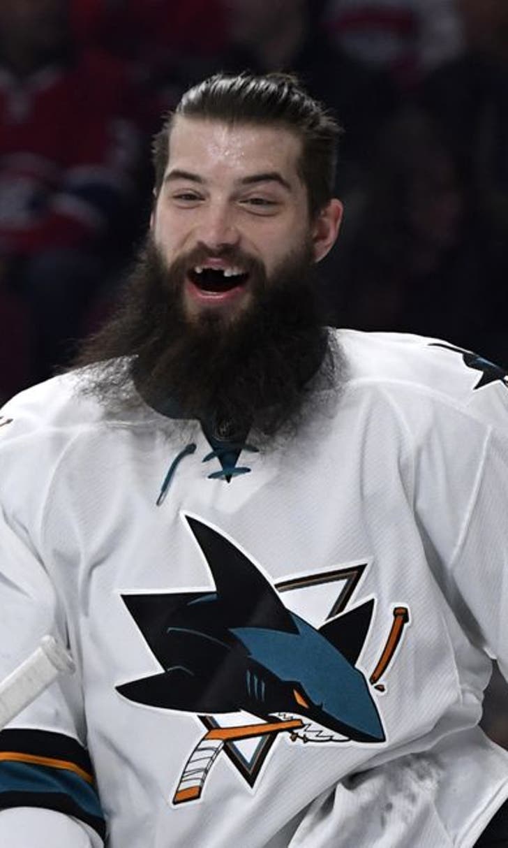NHL AllStar 2017 Brent Burns snipes upper left corner from center ice