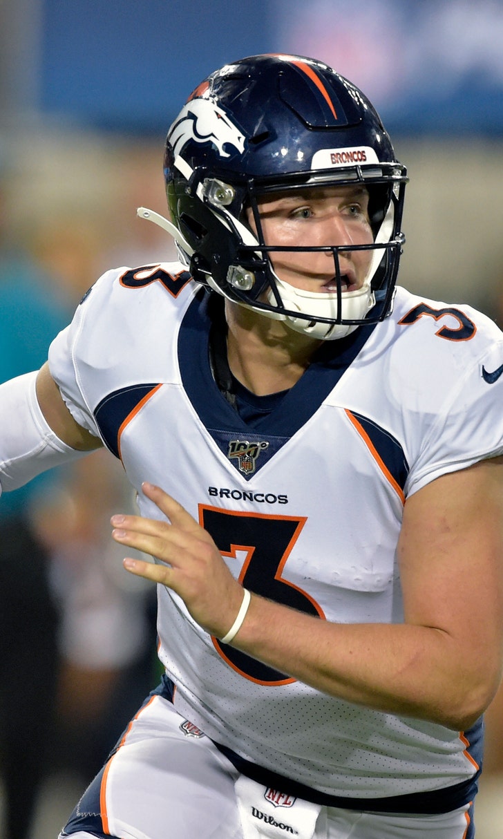 Rookie Drew Lock returns to Broncos practice FOX Sports