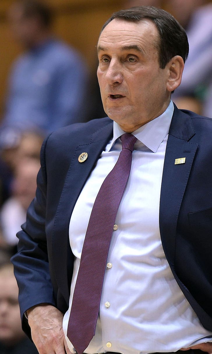 Coach K will return from surgery to coach Duke against Pittsburgh FOX
