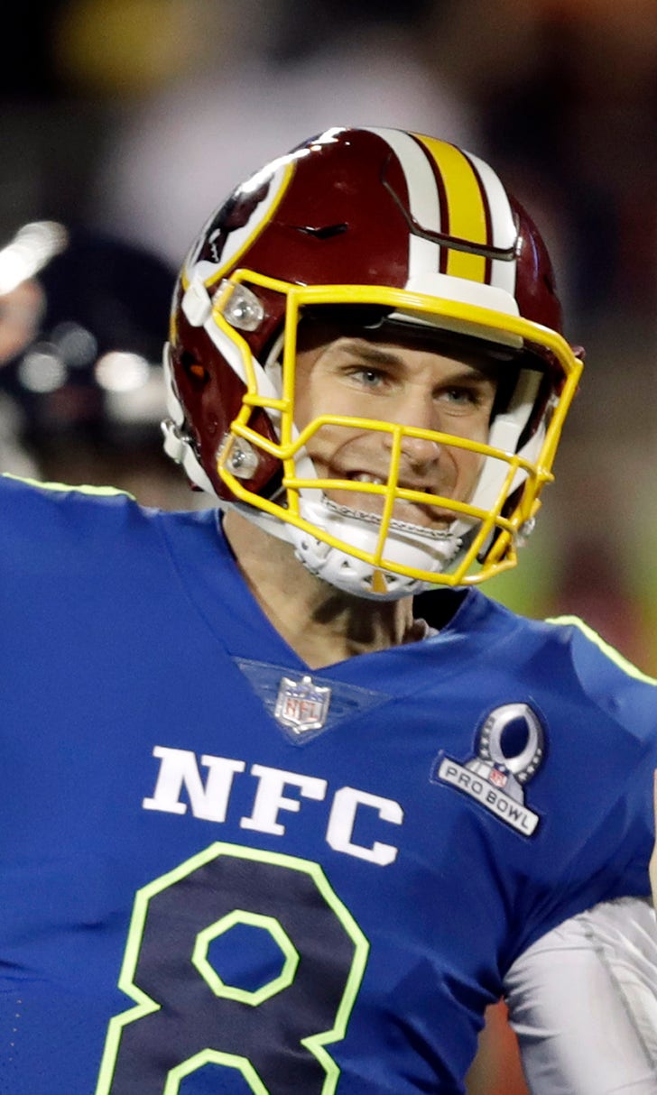 Kirk Cousins chases down Aqib Talib after INT; avoids injury FOX Sports