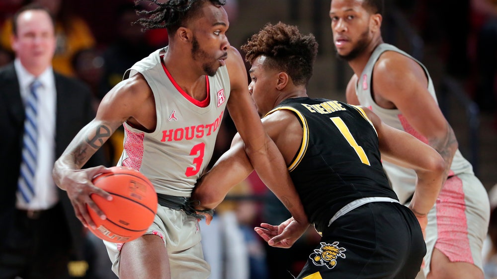 Grimes leads No. 25 Houston in 76-43 win over Wichita State