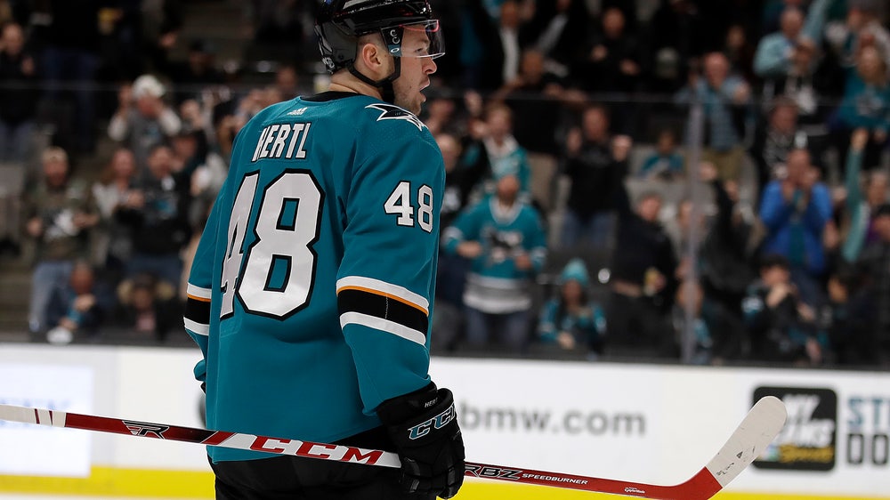 Sharks forward Tomas Hertl out for season with knee injury
