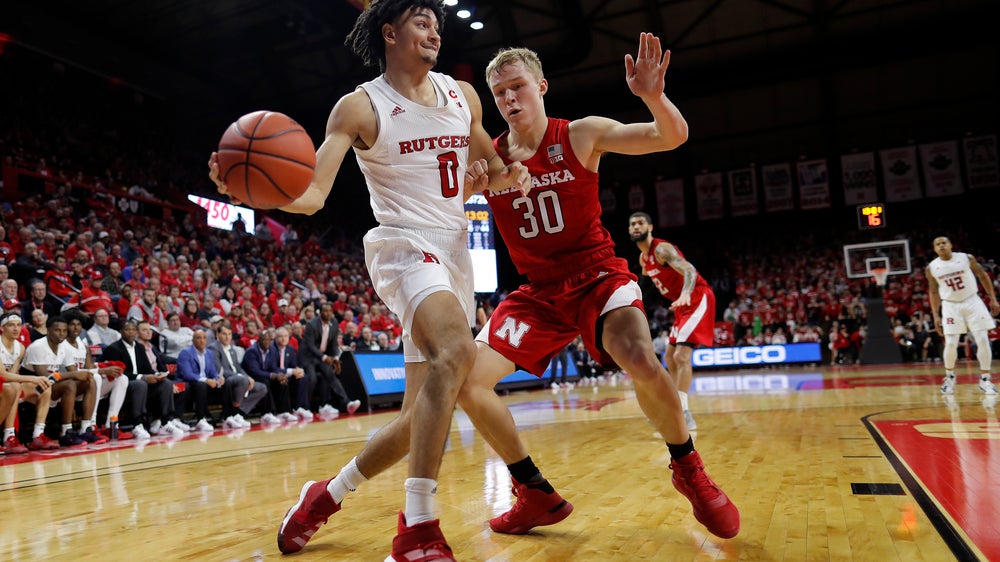 No. 24 Rutgers tops Nebraska 75-72 on Baker's 3-pointer