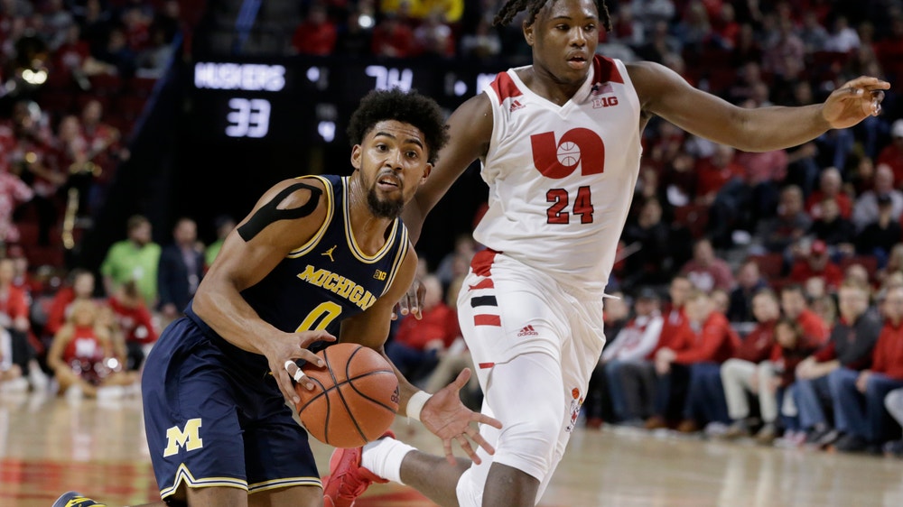 Michigan ends losing streak with 79-68 win over Nebraska