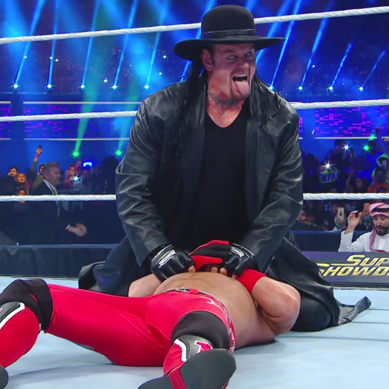 The Undertaker returned, won the Tuwaiq Mountain Trophy Gauntlet